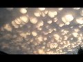 Mammatus clouds (cotton ball clouds) after storm in Regina - June 26, 2012