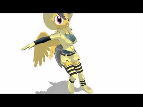 MLP X 3DCG Daring Do Dancing Samurai