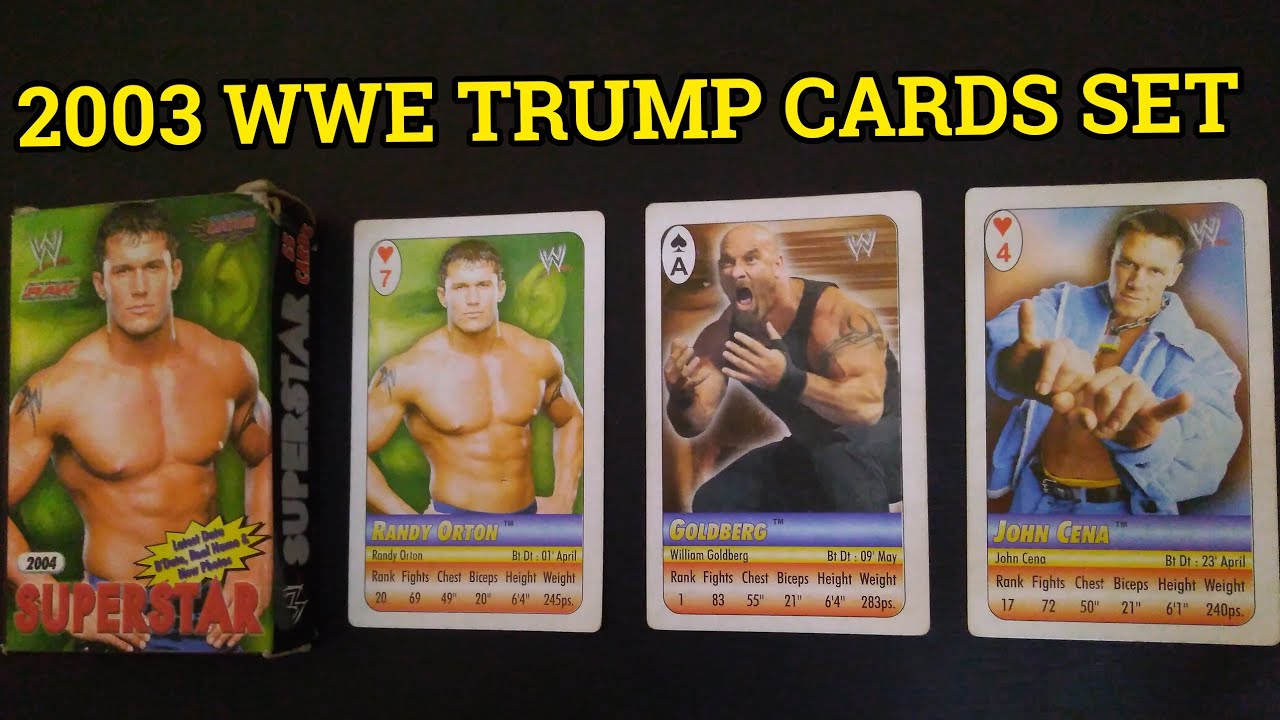WWE 2003 trump cards YouTube