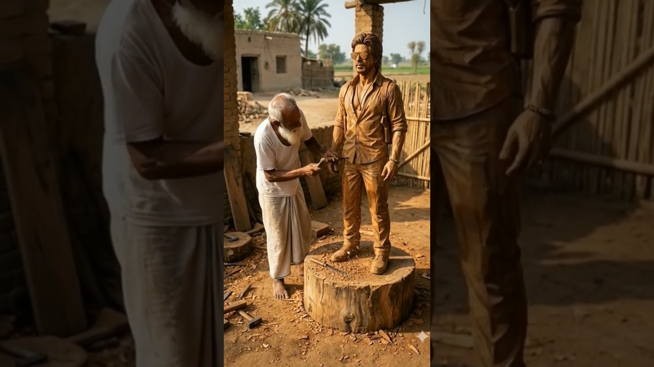 Shah Rukh Khan| the best incarnate wooden sculpture 🔥 