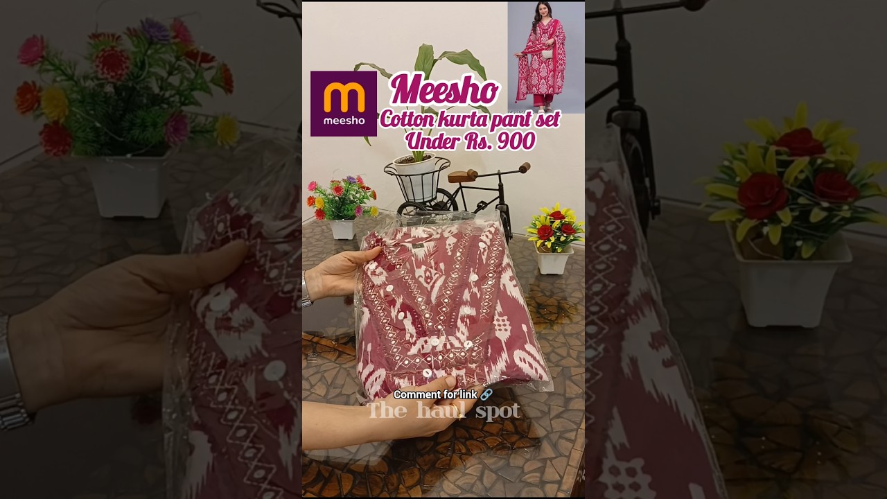 meesho daily wear cotton suit under Rs.900 