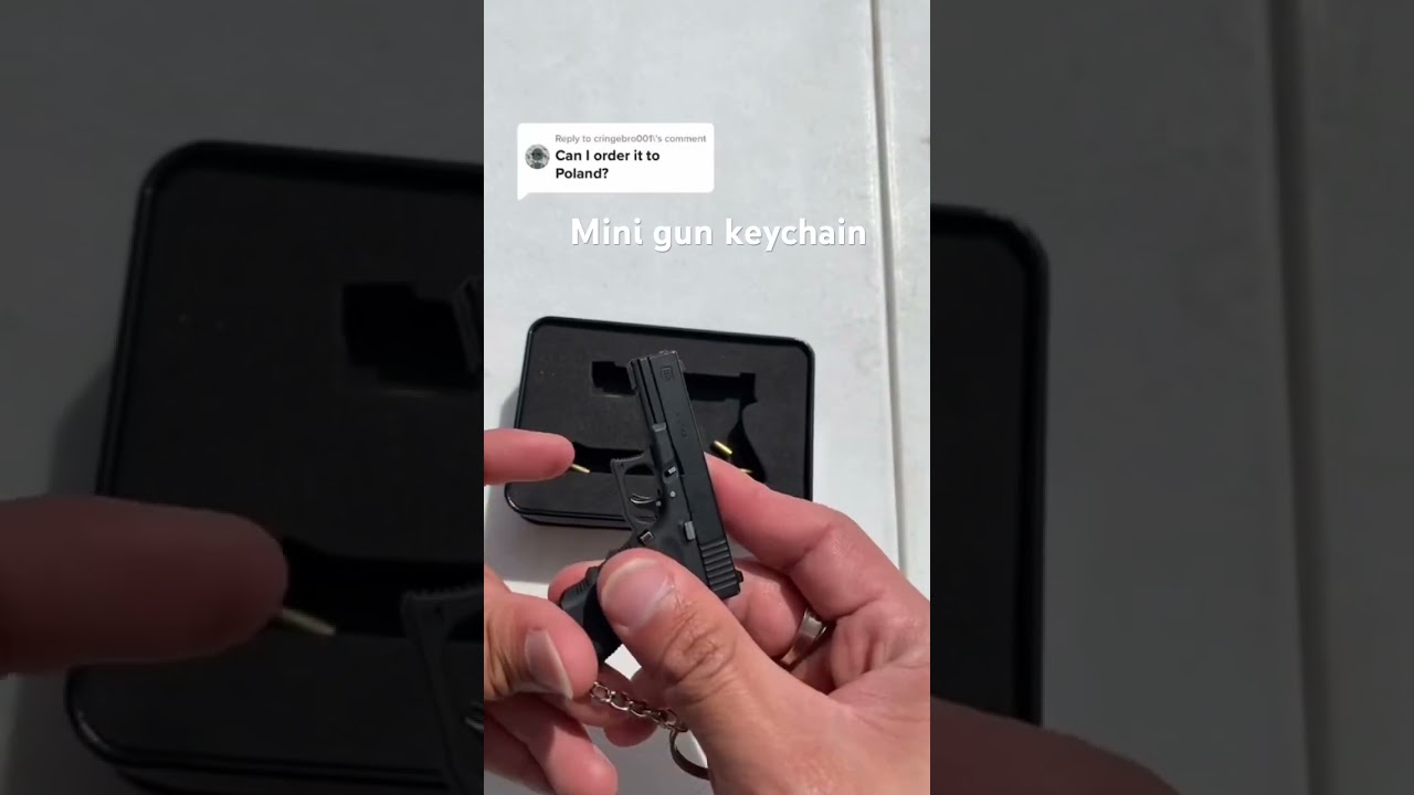 Mini gun keychains go international