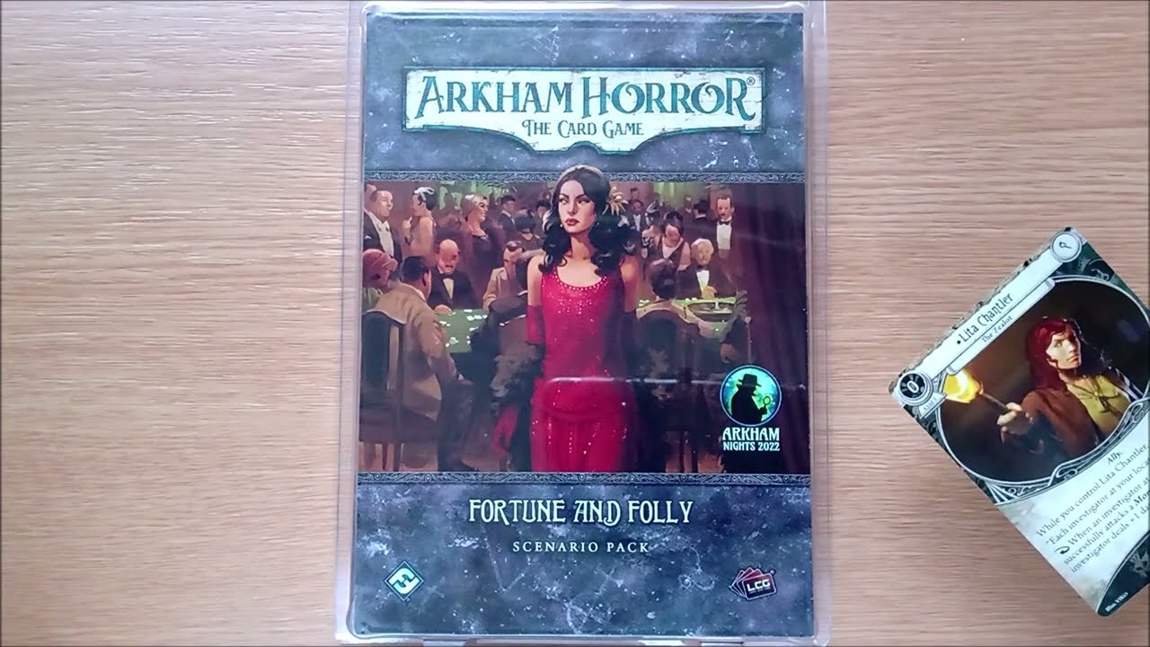 Fortune and Folly Arkham Nights Edition Comprehensive SPOILER LITE Unboxing – FFG Arkham Horror LCG