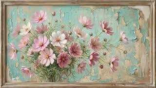Vintage Floral TV Art Screensaver Tv Wallpaper Home Decor Oil Painting Digital Wall Art P4