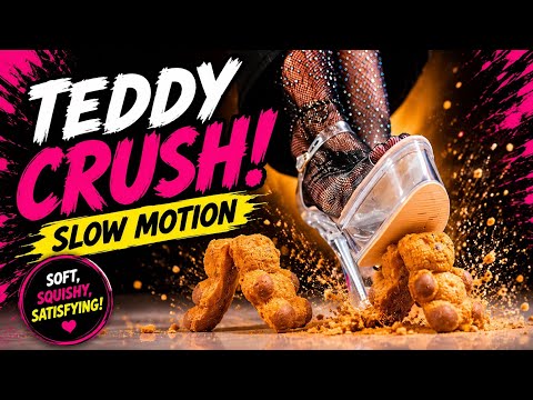Bad TeDDYs 🧸under 👠🐺#feet #asmr #feetmatter #asmesounds #crushing #fyou #heels #wolffeetcrush13