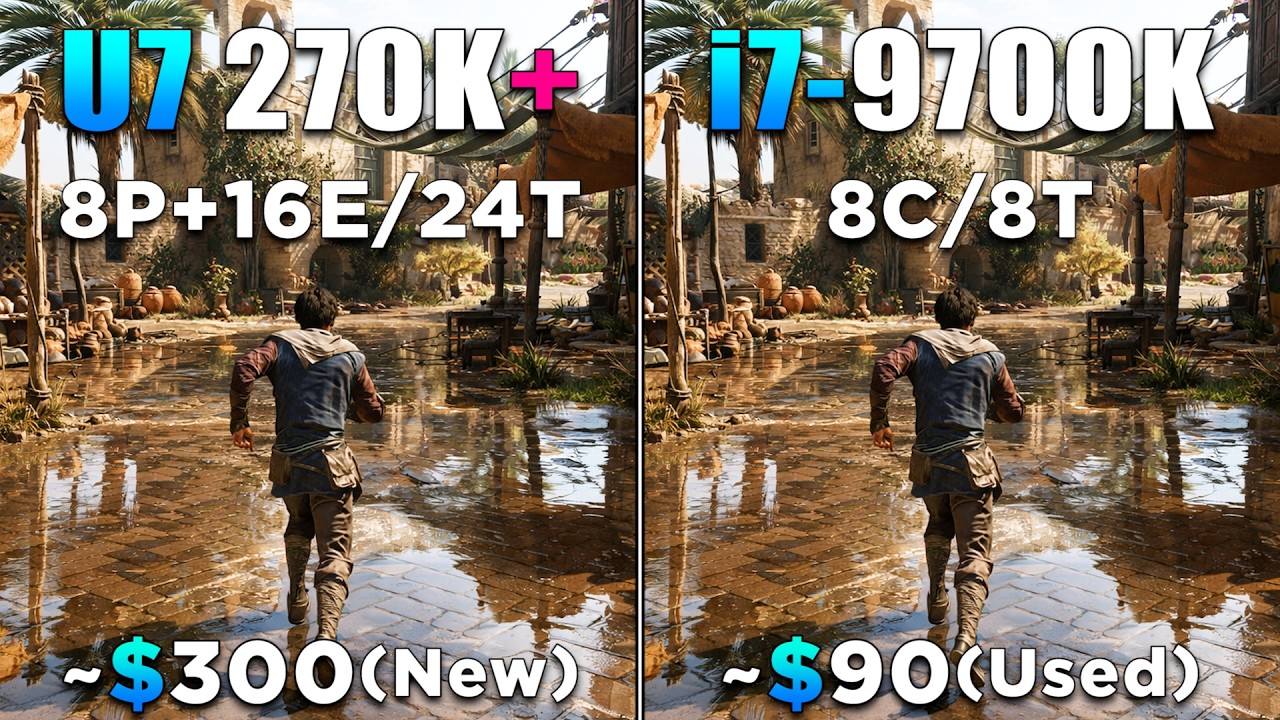 Core Ultra 7 270K Plus vs Core i7 9700K | How HUGE is the