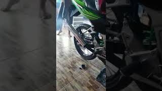 belah knalpot ninja ss selengser kecil bulat pedih dengar sampai habis