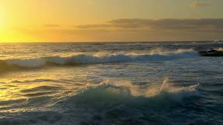 Golden Ocean Sunset Glow for TV — 1 Hour 4K No Sound