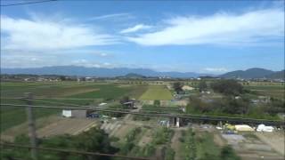 Watching the world go by on the N700 bullet train Japan