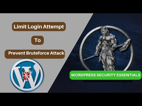 Limit Login Attempts in Wordpress - Prevent Bruteforce Attack (Video #5) Wordpress Security.