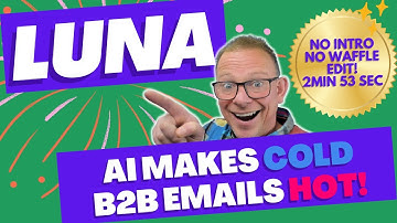 Luna Demo: Make B2B Cold emails HOT! Amazing AI Email Tool!