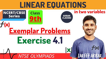 Class 9 | Linear Equations in Two Variables | Exemplar Problems 4.1 | NCERT/CBSE