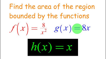 Area Bounded By Three Curves