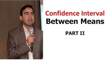 Confidence Interval between means Part II | Numerical explanation in URDU/Hindi || Kokab Manzoor