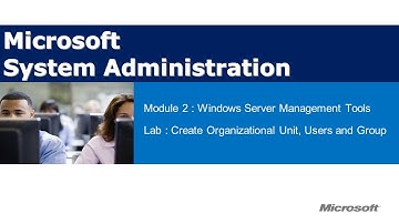 3 Windows Server 2012  Create Organizational Unit,Users and Computers