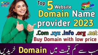 Top 5 domain name provider 2023 | Buy big Domain with low price | MS Teach