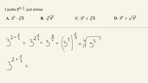 Matura 2022 - zadanie 5 - działania na potęgach