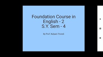 S.Y.B.Com_Sem-4_English_Story Writing_Lecture-1_By Prof. Kalyani Trivedi