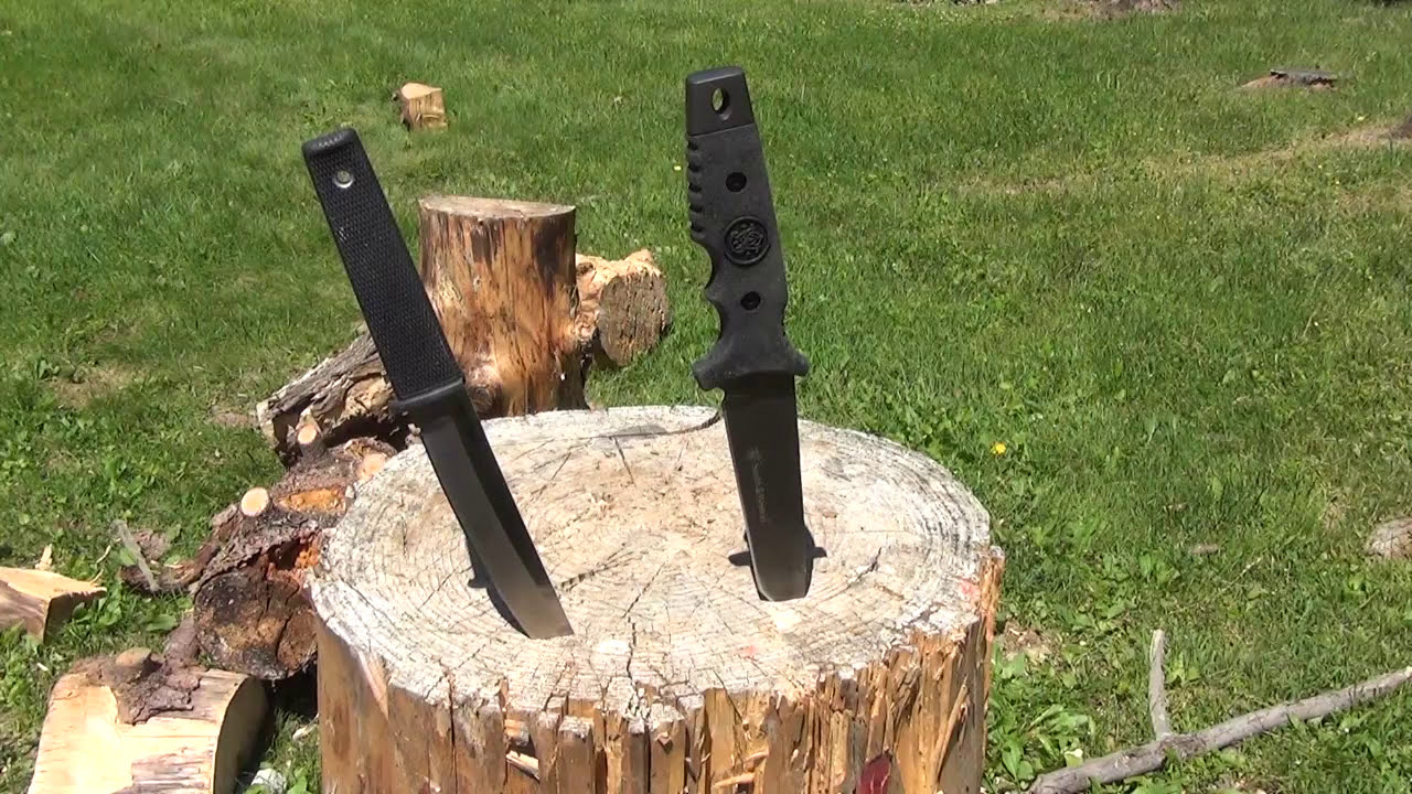 Smith & Wesson SW7 Fixed Blade Tanto Stabview - YouTube