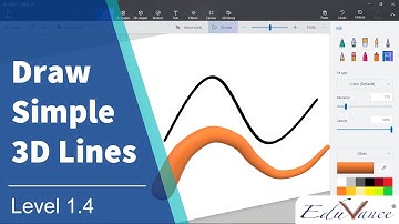 Level 1.4 Drawing Lines with Paint 3D | 3D Modelling