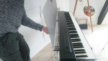 DIY music stand for discontinued Roland keyboard (F-20)