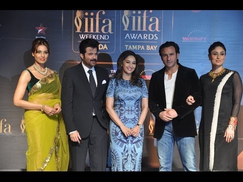 Kareena Kapoor & Madhuri Dixit At IIFA 2014 Press Conference