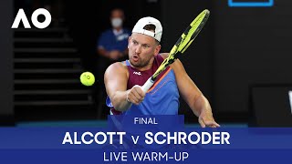LIVE: Dylan Alcott v Sam Schroder Warm-Up: Rod Laver Arena | Australian Open 2022