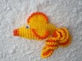 Золотая рыбка Goldfish Crochet