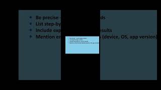 How to clear Bug reproduction Steps