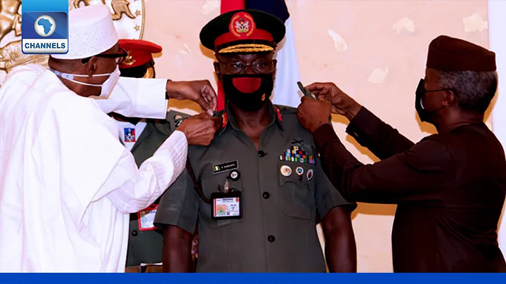Buhari, Osinbajo Decorate Farouk Yahaya As Chief Of Army Staff