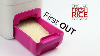RICESMART Dispense de arroz Pink Tupperware