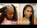 RELAXER TOUCH UP | RELAXING MY HAIR AFTER 5 MONTH STRETCH | RELAXER TOUCH UP AT HOME | ALLABOUTASH