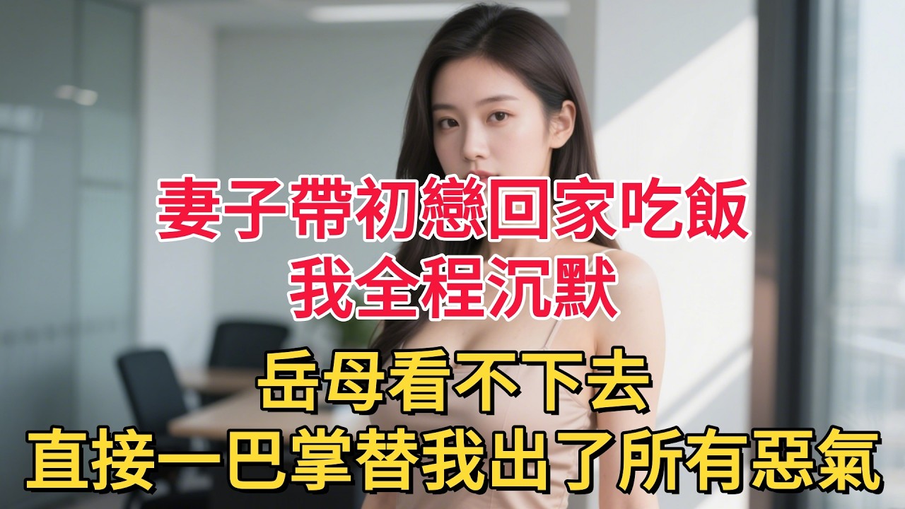 妻子帶初戀回家吃飯，我全程沉默，岳母看不下去，直接一巴掌替我出了所有惡氣
