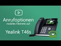 mobiles Festnetz - Yealink T46s - Anrufoptionen