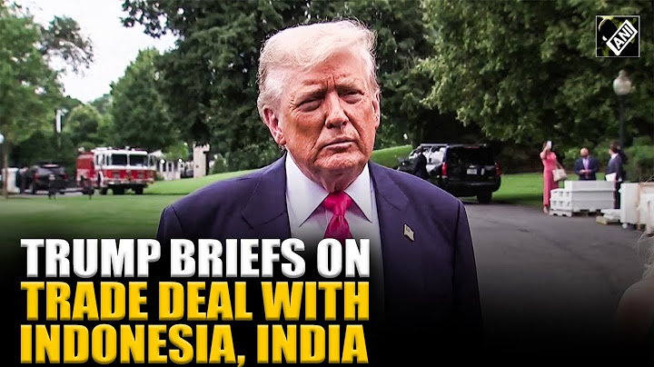 Trade deal with India, Indonesia, Ukraine-Russia crisis: Trump takes questions at White House