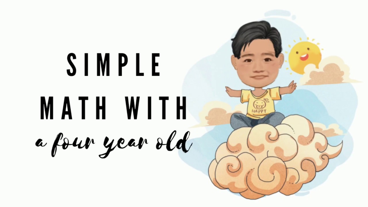 MATH with a 4-year-old - YouTube