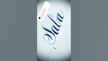Copperplate calligraphy, tutorial: how I write your name #saba