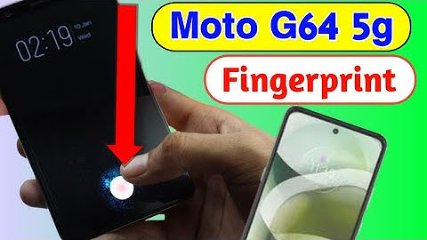 Moto G64 5g Display fingerprint Setting | How to set fingerprint screen lock in moto g64 5g