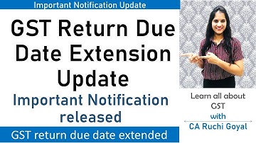 GST Due Date Extension Notification|| Notification 80/2020 ||New Notification ||