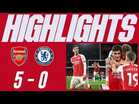 Arsenal vs Chelsea 5 - 0 | Premier League 2023/24 | Highlights &amp; All Goals