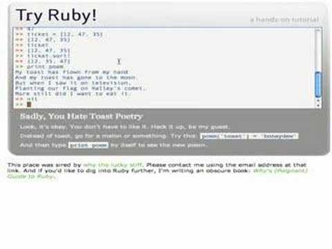 はじめてRubyをいじってみた