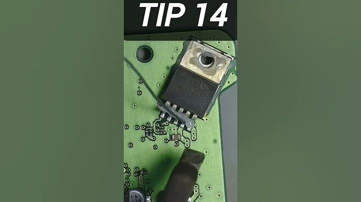 Soldering tips and tricks - Tip 14 Use thick tip when desoldering components with big cooling pad.