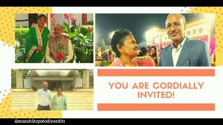 50th Wedding anniversary invite video templates| best video golden jubilee| My edits , my work|