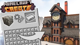 I built this Iron Farm With NO BRASS in Minecraft Create! (Modded Minecraft)