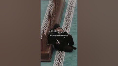 سورة التوبة الآية {40}{لا تحزن إن الله معنا}#قرآن #قران_كريم #عبدالرحمن_مسعد