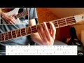 Bruno mars  treasure bass tutorial with tabs on screen