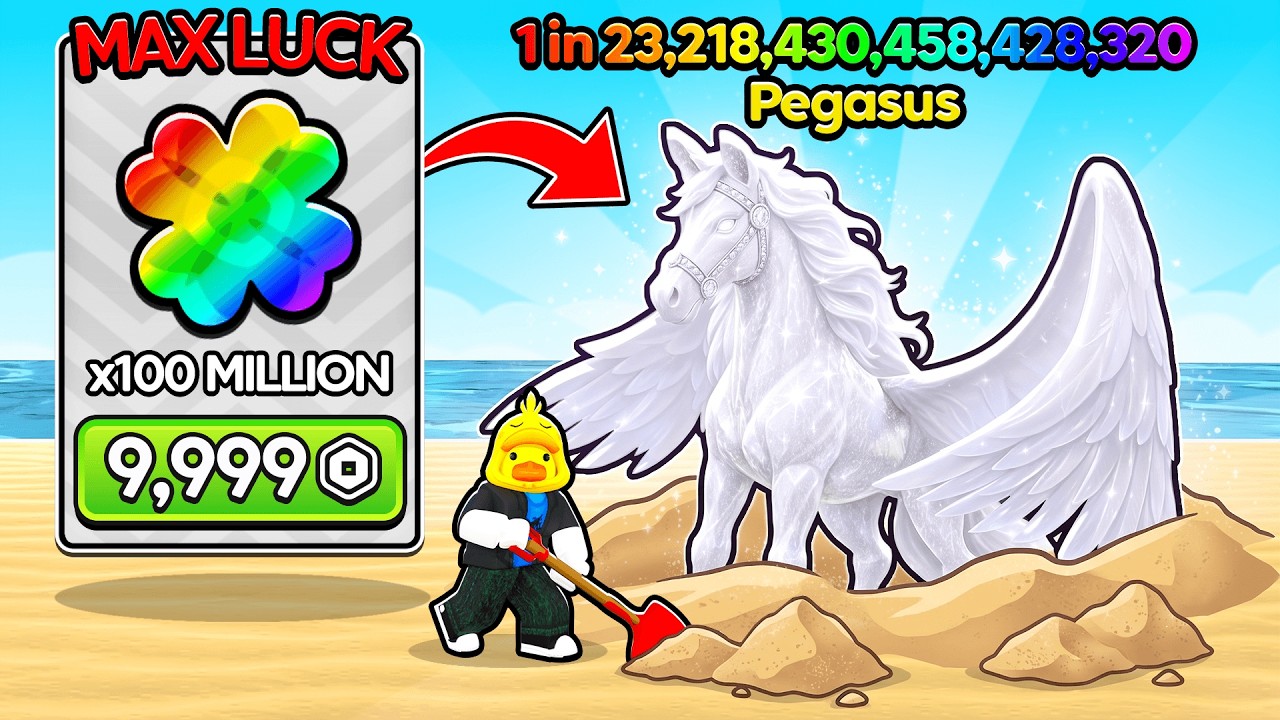 Starting Over as NOOB but with MAX LUCK in Dig and Clean!
