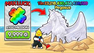 Starting Over as NOOB but with MAX LUCK in Dig and Clean! screenshot 3