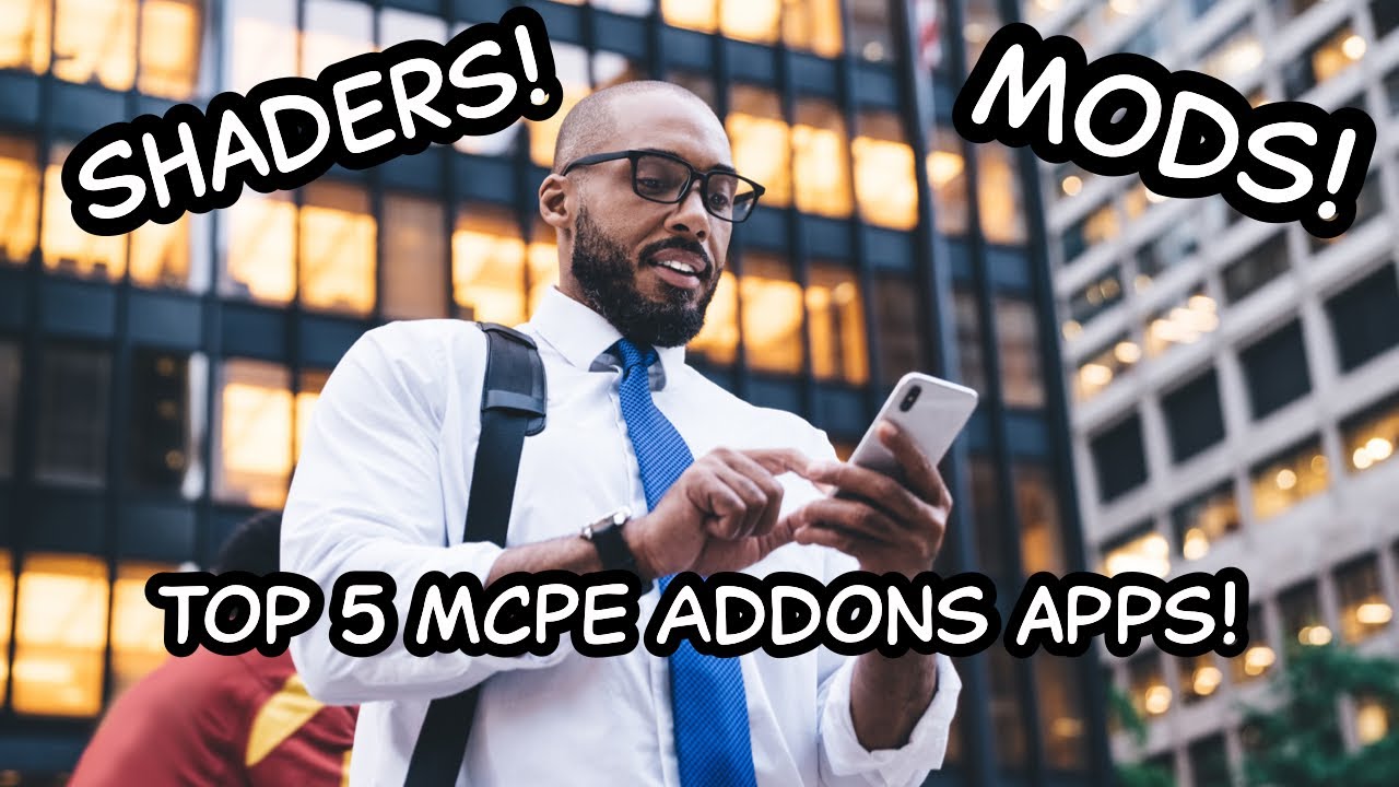 TOP 5 MCPE Shaders, Addons, Maps, and Skins, Apps for MINECRAFT MOBILE!!!