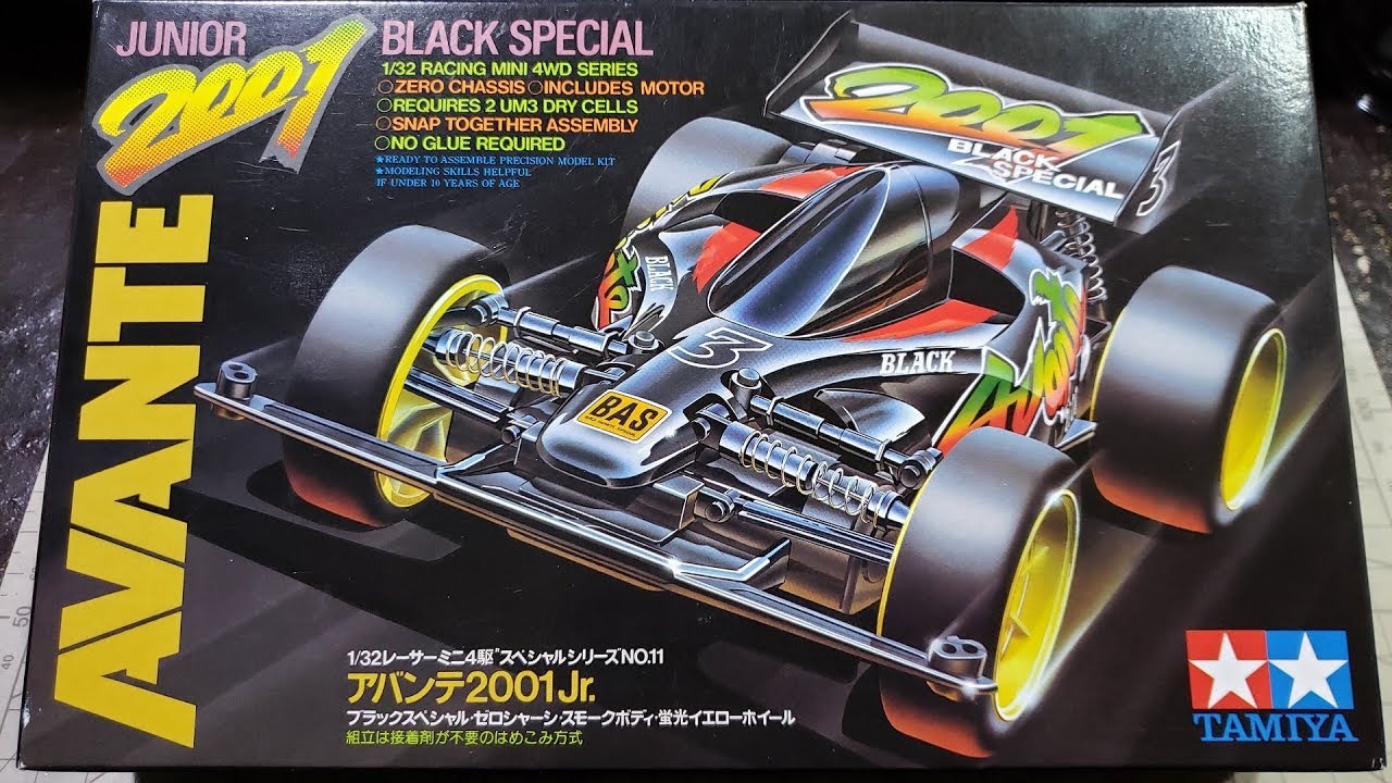    Tamiya  Mini 4WD Kits Avante 2001 Junior Black 